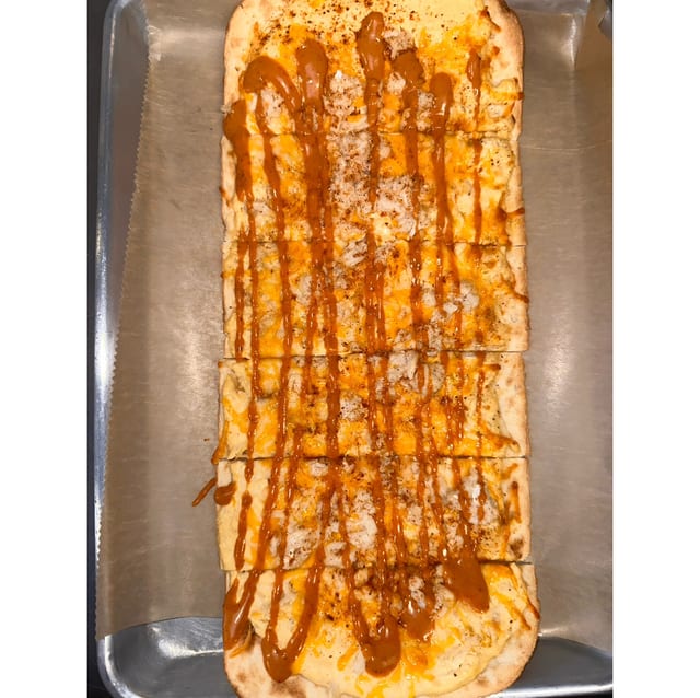 Crabby flatbread.