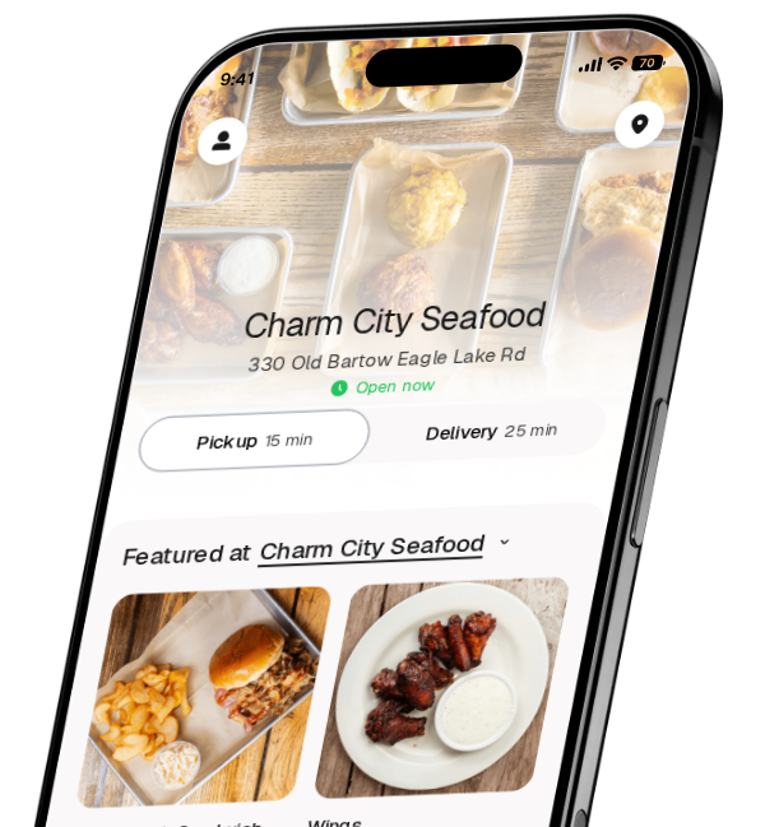 Charm City Seafood app preview