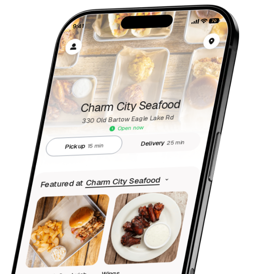 Charm City Seafood app preview