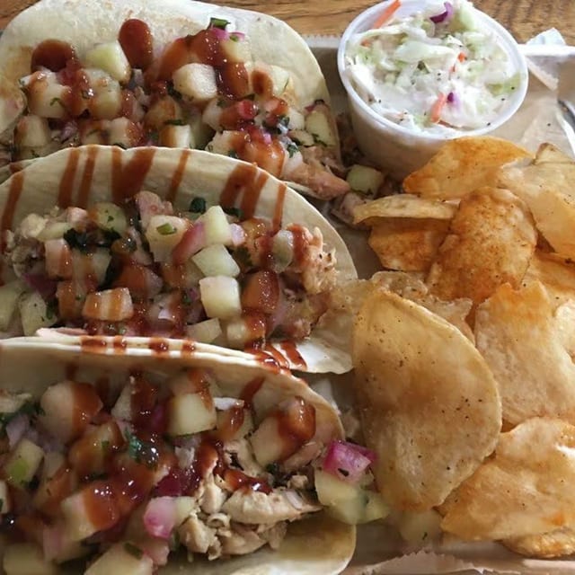 Pulled Chicken Tacos.