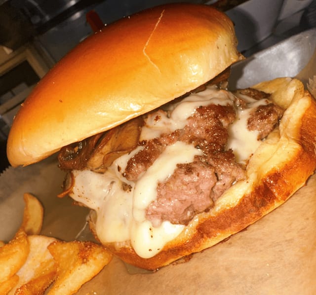 Mushroom & Havarti Burger.