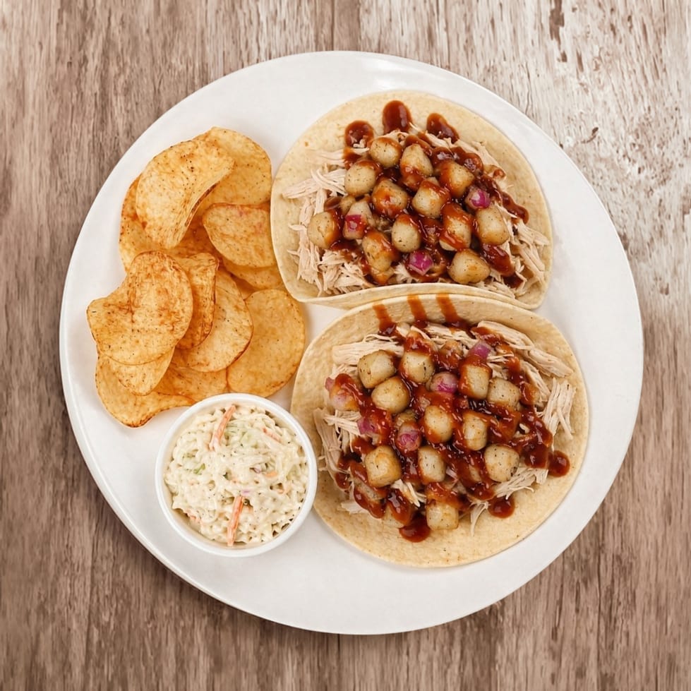 Pulled Chicken Tacos.